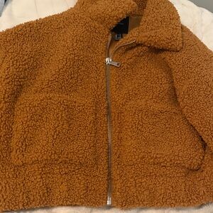 Forever 21 Tan Sherpa Jacket